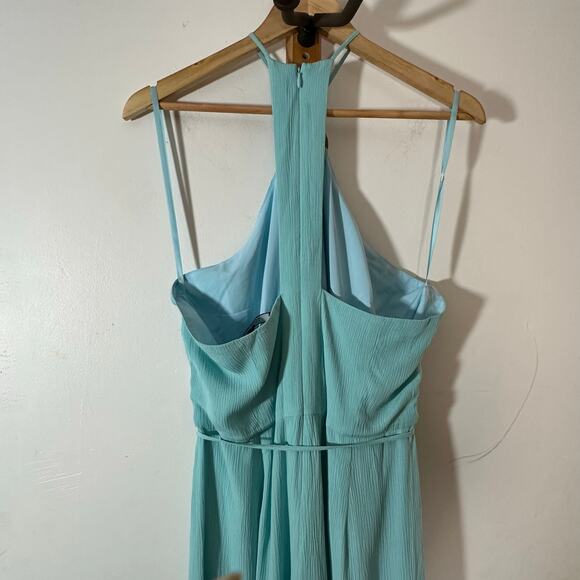 TOCCIN O-Ring Halter Neck Jumpsuit in Mist Size 14 - Picture 8 of 12